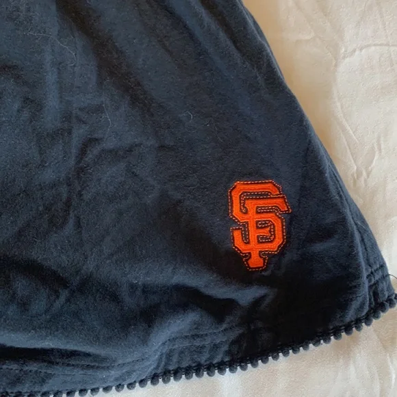 SF Giants Black Strapless Top Womens Size M Black San Francisco Giants Shirt - Picture 3 of 8